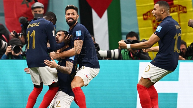 Francia le ganó 2-0 a Marruecos y será el rival de la Argentina en la final